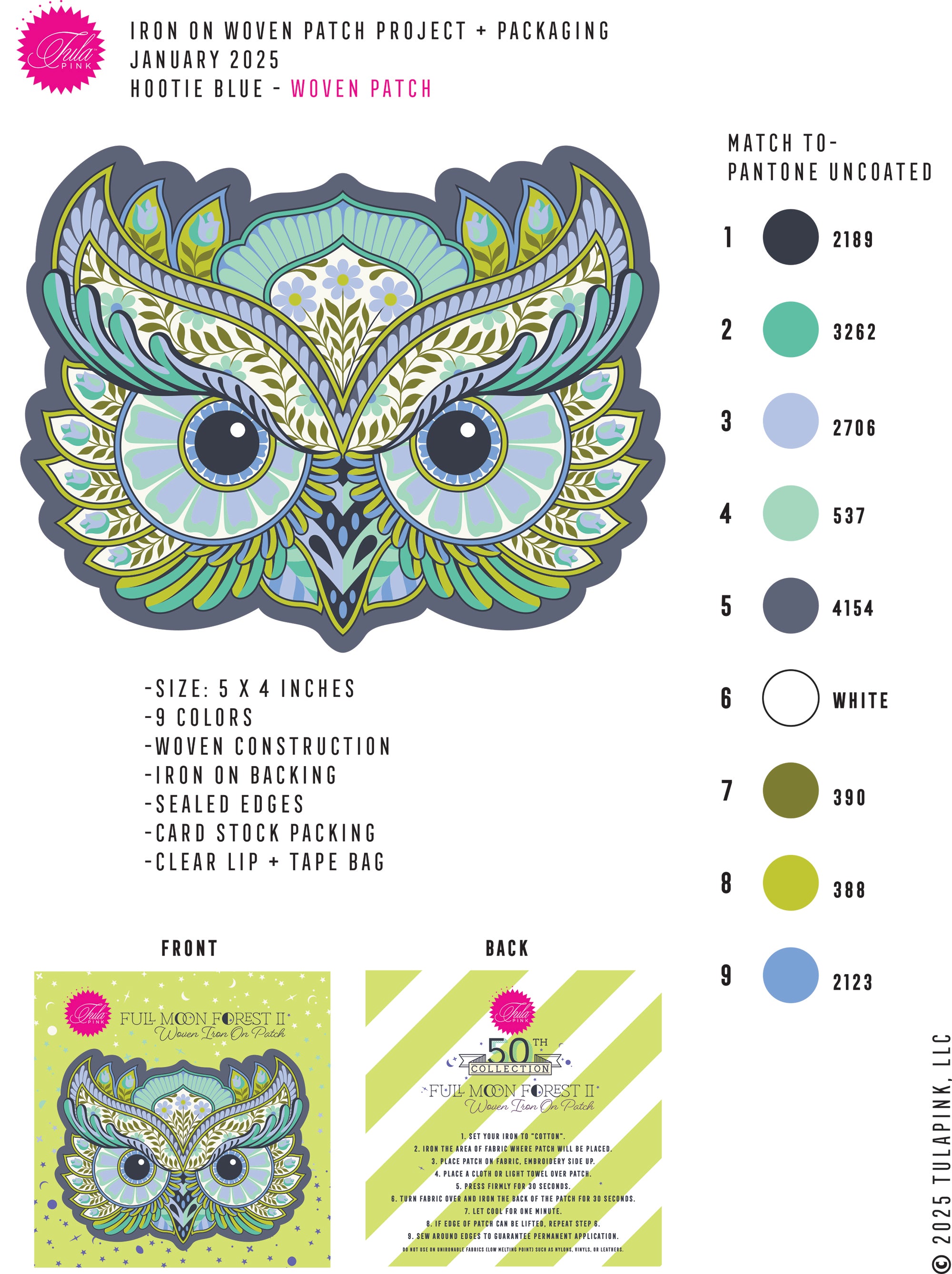"Hootie Patootie" Patch & Charm Set - "Starlight"