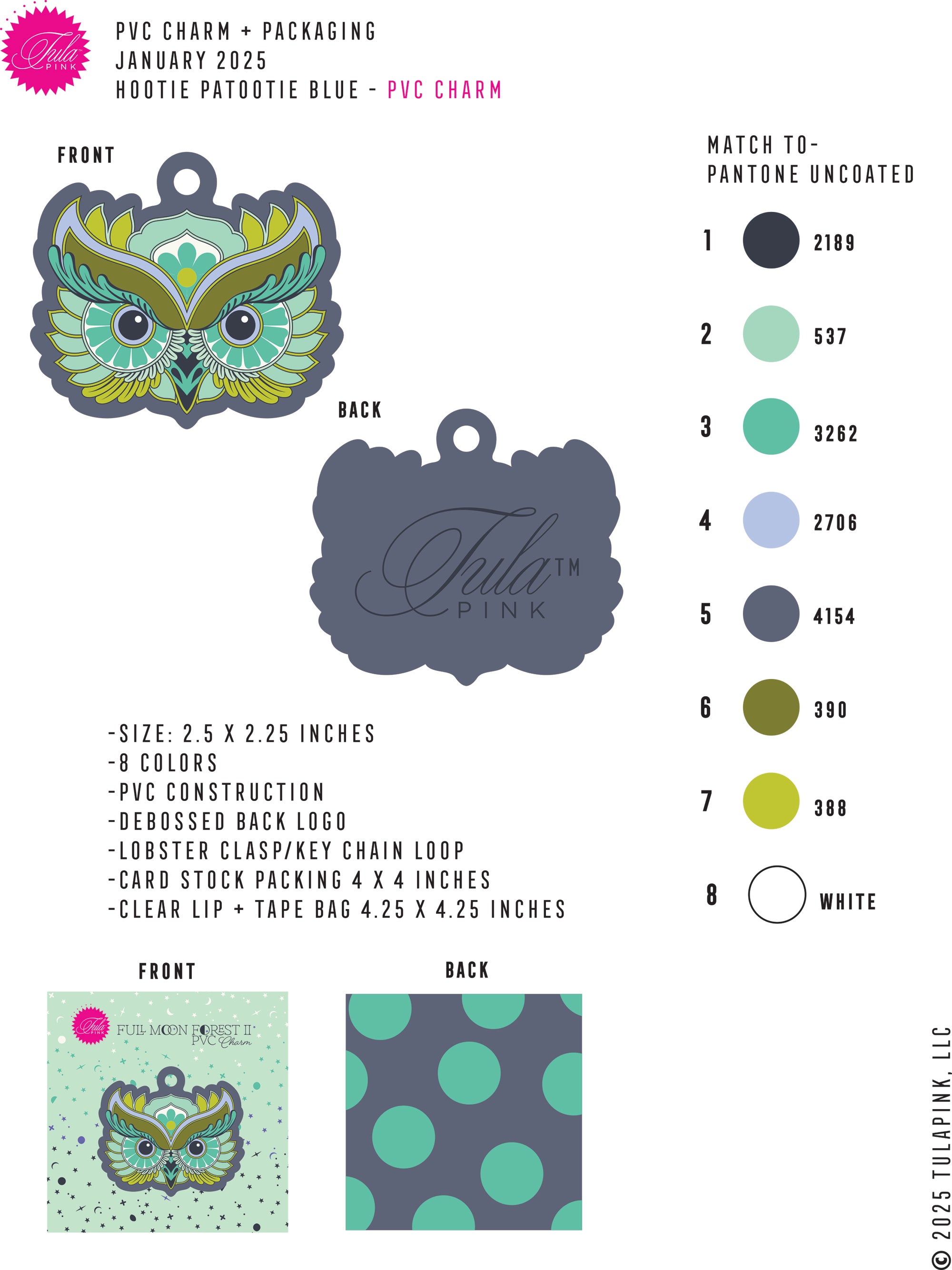 "Hootie Patootie" Patch & Charm Set - "Starlight"