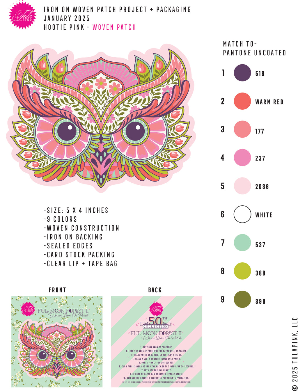 "Hootie Patootie" Patch & Charm Set - "Honey"
