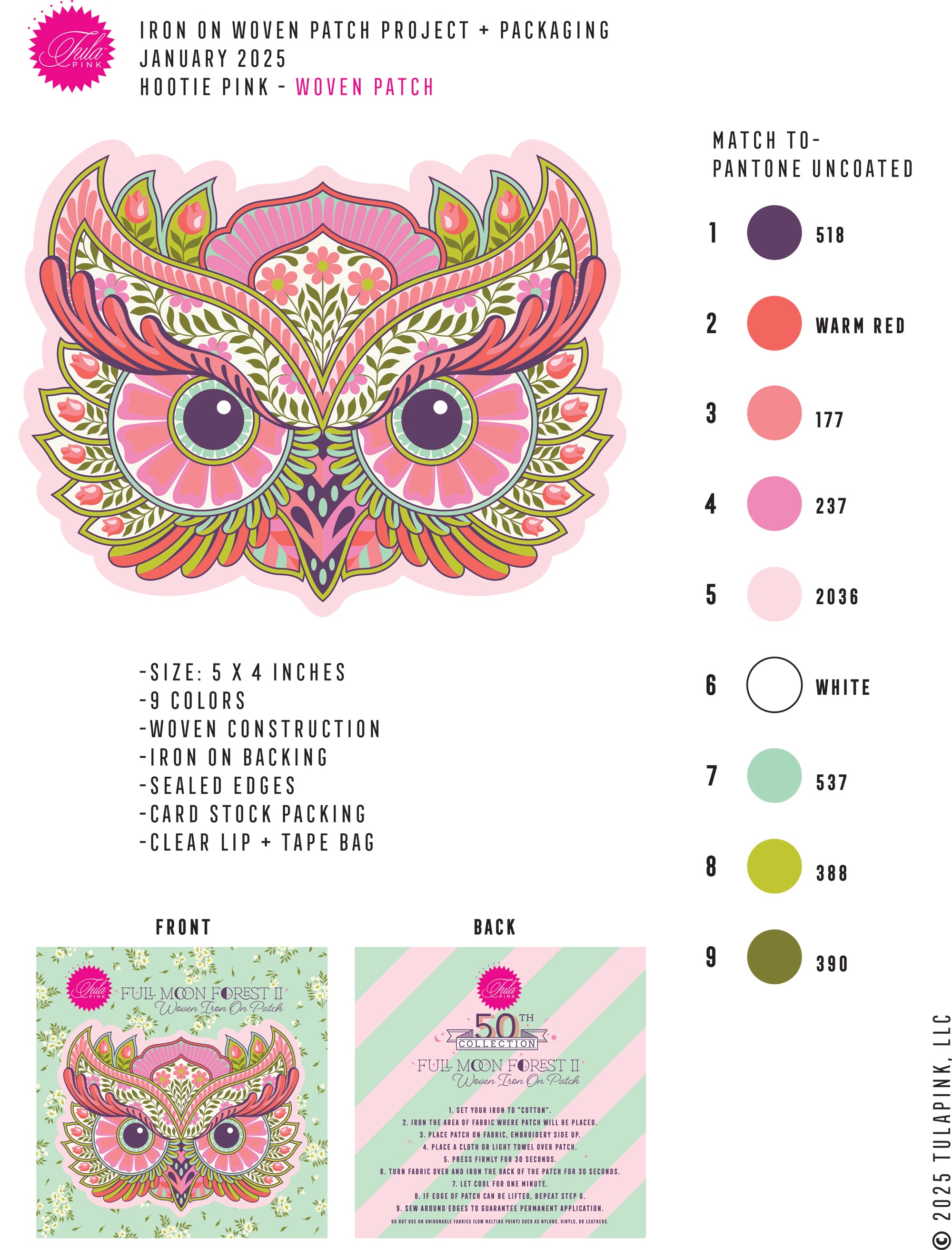 "Hootie Patootie" Patch & Charm Set - "Honey"