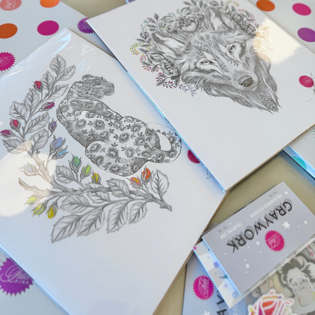 COMPLETE BUNDLE  - (Both Art Prints + Both Sticker Packs!)