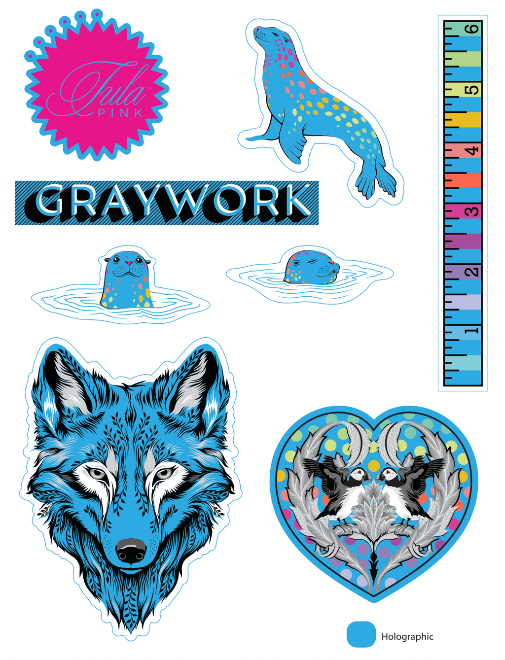Graywork Holographic Sticker Pack
